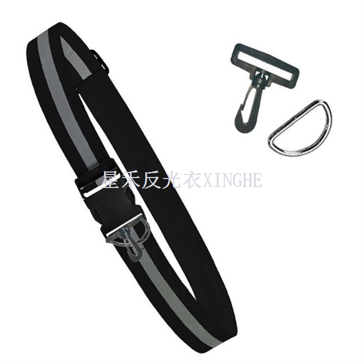 Світловідбиваючий еластичний ремінь або пояс, світиться ремінь у стилі військової спадщини, регульований