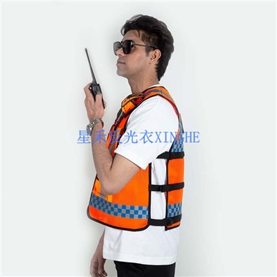 Помаранчевий світловідбиваючий жилет Construction
