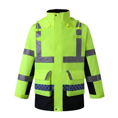 Світловідбиваюча бавовняна захисна куртка безпечна, тепла та стильна