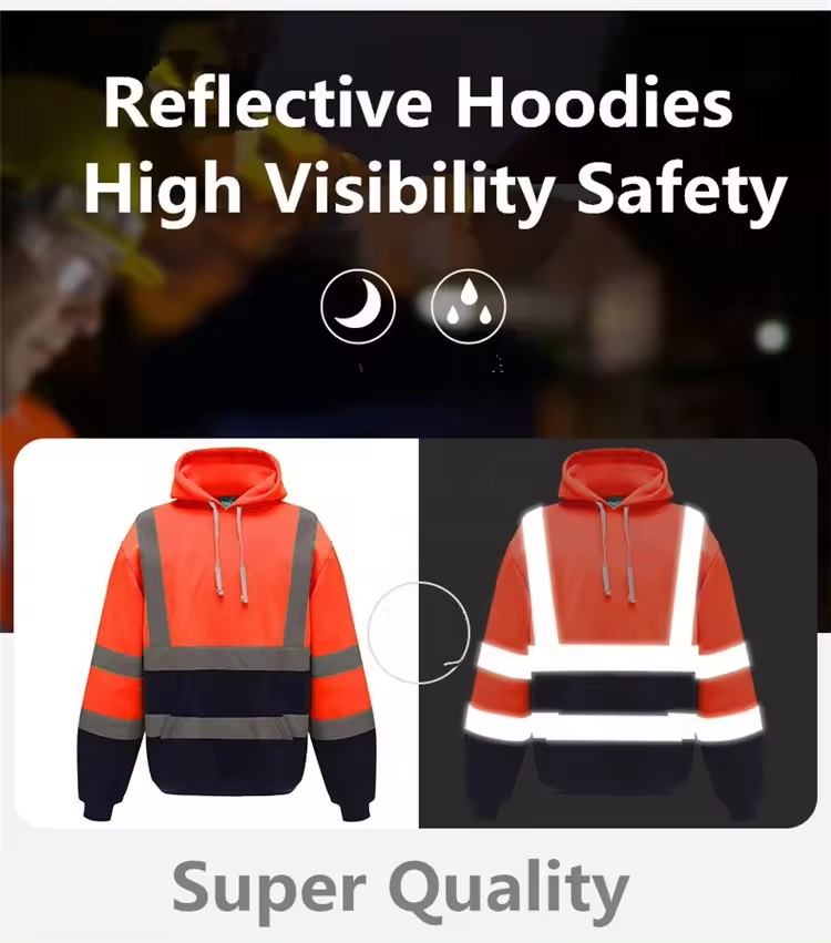 reflective hoodie jacket